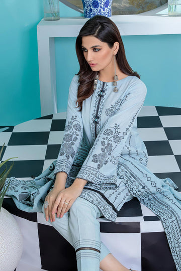 Bonanza Satrangi Urjs223p06 Sky Blue Bunai Jacquard 2022 Online Shopping